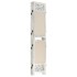 Biombo divisor de 6 paneles de tela color crema 210x165