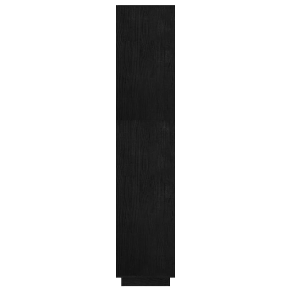 Estantería/divisor de espacios pino negra 80x35x167