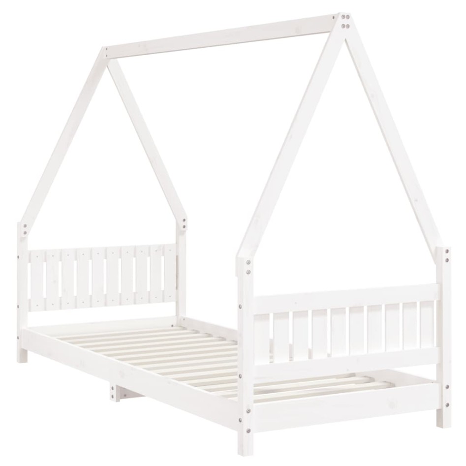 Estructura de cama para niños madera de pino blanco 80x200