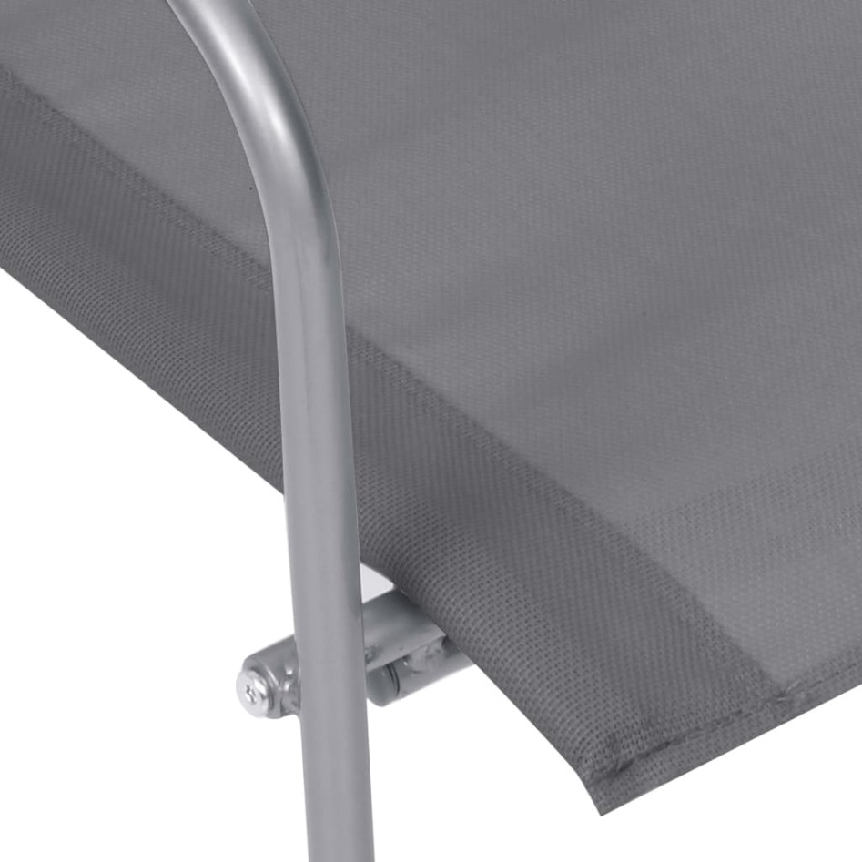 Juego de muebles de jardín 4 piezas tela y acero