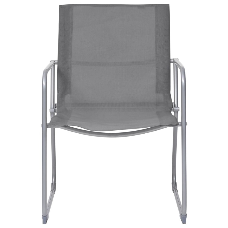 Juego de muebles de jardín 4 piezas tela y acero