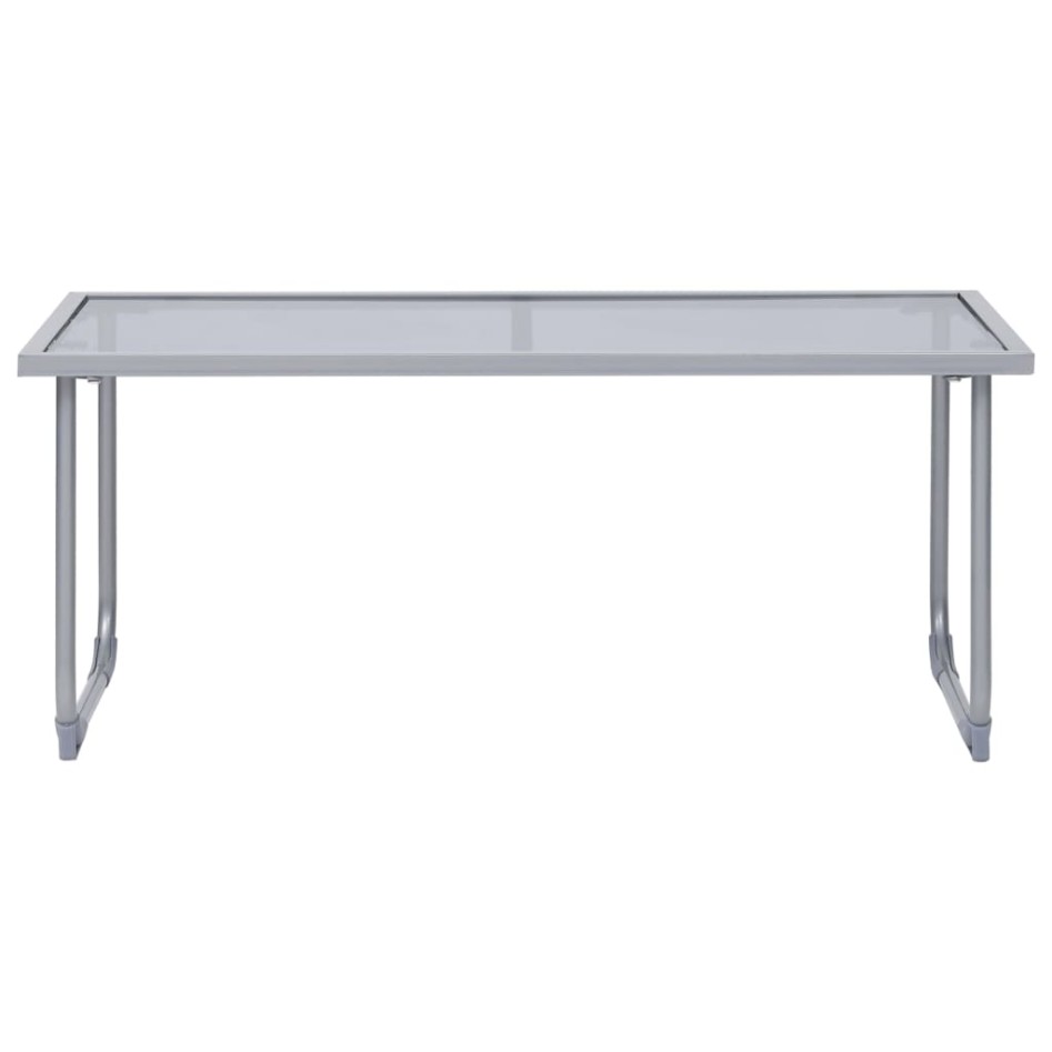 Juego de muebles de jardín 4 piezas tela y acero