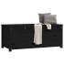 Caja de almacenaje madera maciza de pino negro 110x50x45,5