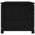 Caja de almacenaje madera maciza de pino negro 110x50x45,5