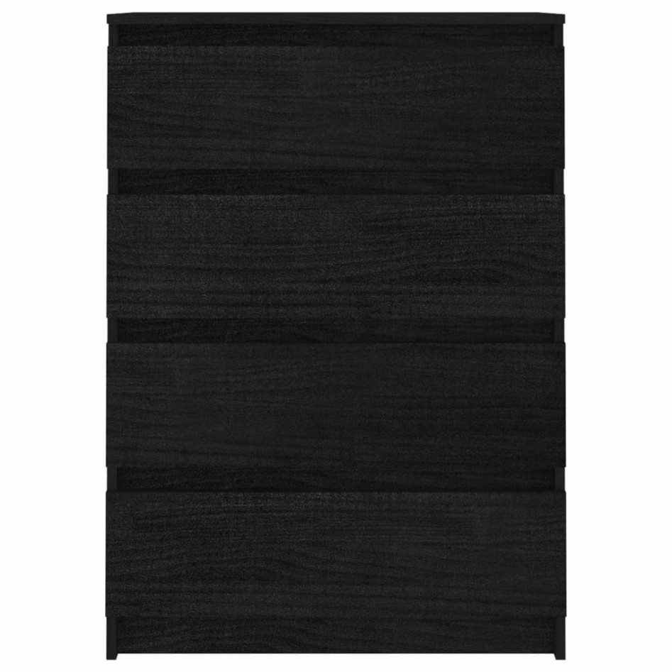 Armario auxiliar madera maciza de pino negro 60x36x84