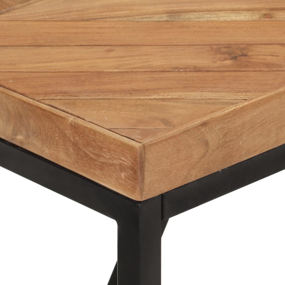 Mesa de comedor de madera maciza de acacia y mango 180x90x76