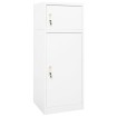 Armario para sillas de montar acero blanco 53x53x140 cm