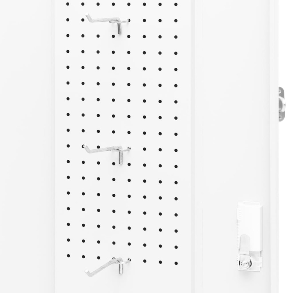 Armario para sillas de montar acero blanco 53x53x140