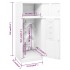 Armario para sillas de montar acero blanco 53x53x140