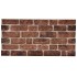 Paneles de pared 3D diseño de ladrillo 10 uds EPS marrón