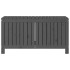 Caja de almacenaje jardín madera de pino gris 115x49x60