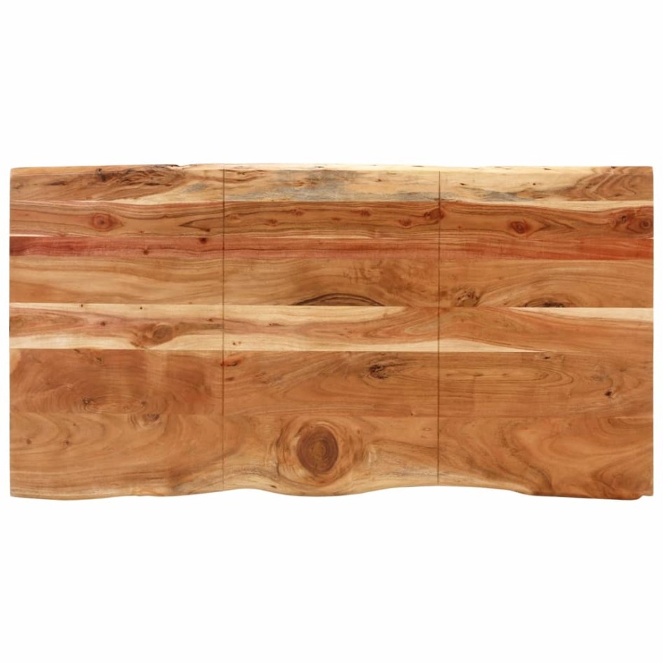 Mesa de comedor de madera maciza de acacia 154x80x76
