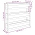 Jardinera de madera maciza de pino gris 112x25x104,5