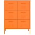 Armario de almacenamiento acero naranja 80x35x101,5