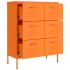 Armario de almacenamiento acero naranja 80x35x101,5