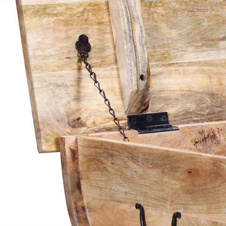 Mesa de centro de madera maciza de mango 88x50x40