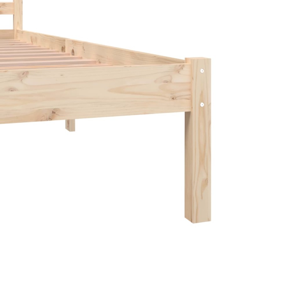 Estructura de cama madera maciza de pino 180x200