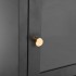 Mesitas de noche 2 uds acero y cristal antracita 40x30x54,5