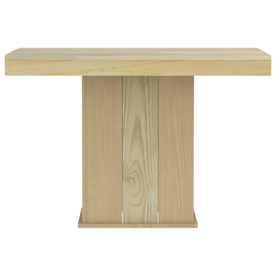 Juego de comedor de jardín 3 piezas madera de pino