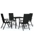 Juego de comedor de jardín 5 piezas