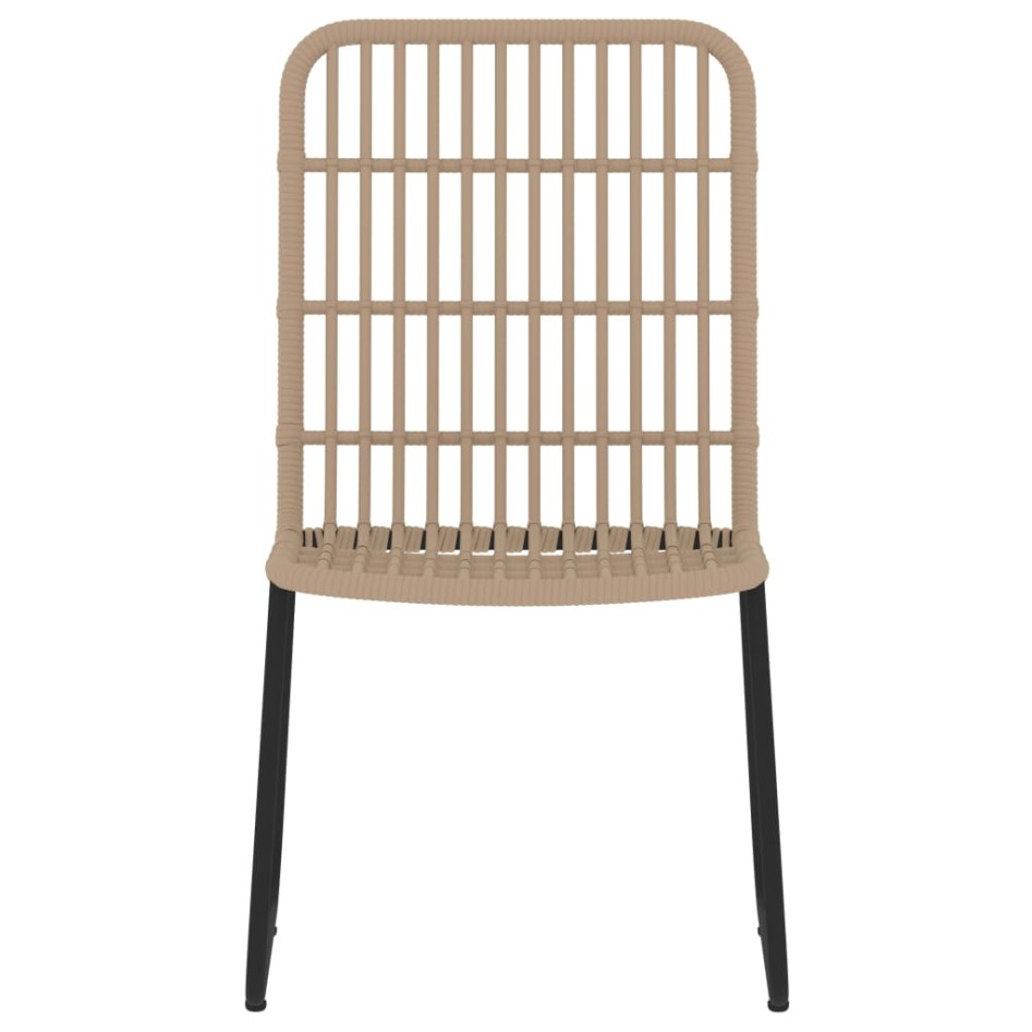 Juego de comedor para jardín 3 piezas color