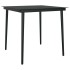 Juego de comedor de jardín 3 piezas gris y