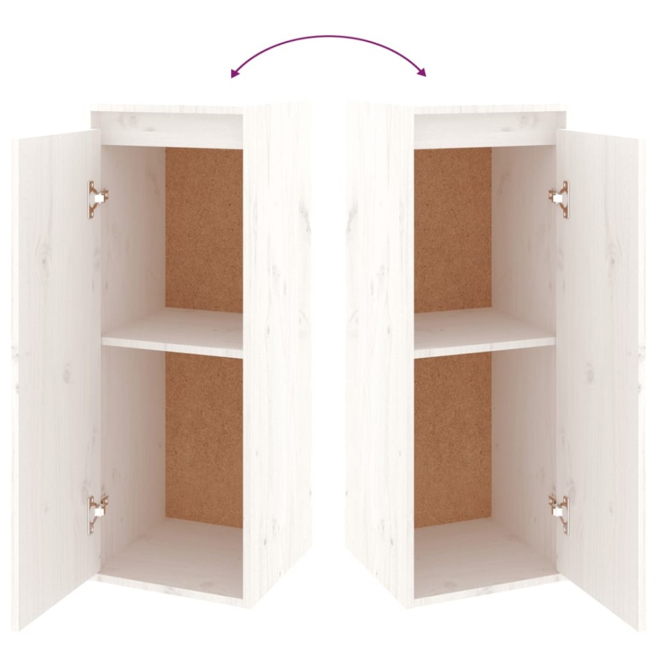 Muebles para TV 3 piezas madera maciza de pino