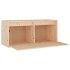 Muebles para TV 3 piezas madera maciza de