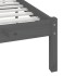 Estructura de cama madera maciza de pino gris 135x190