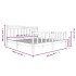 Estructura de cama de madera maciza marrón miel 200x200