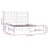 Estructura de cama doble madera maciza pino negro 135x190