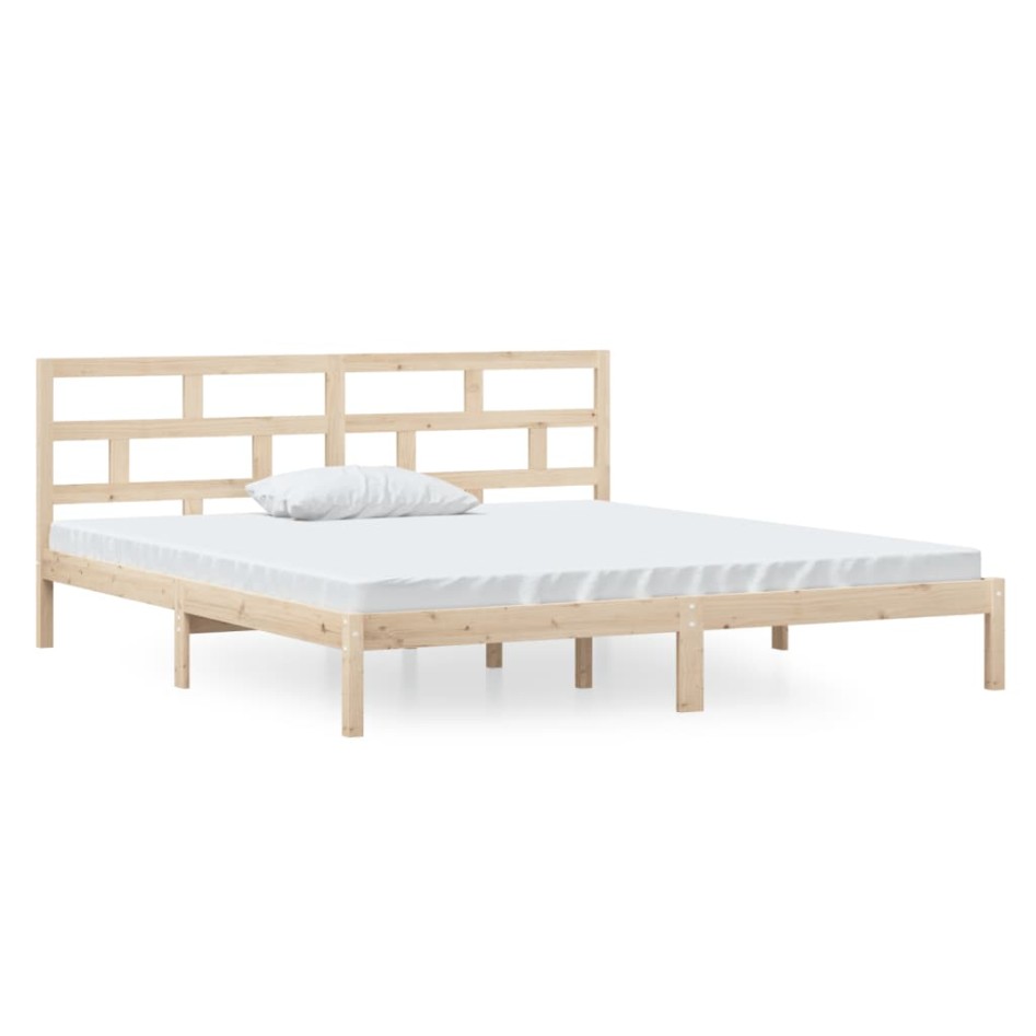 Estructura de cama madera maciza de pino 140x190