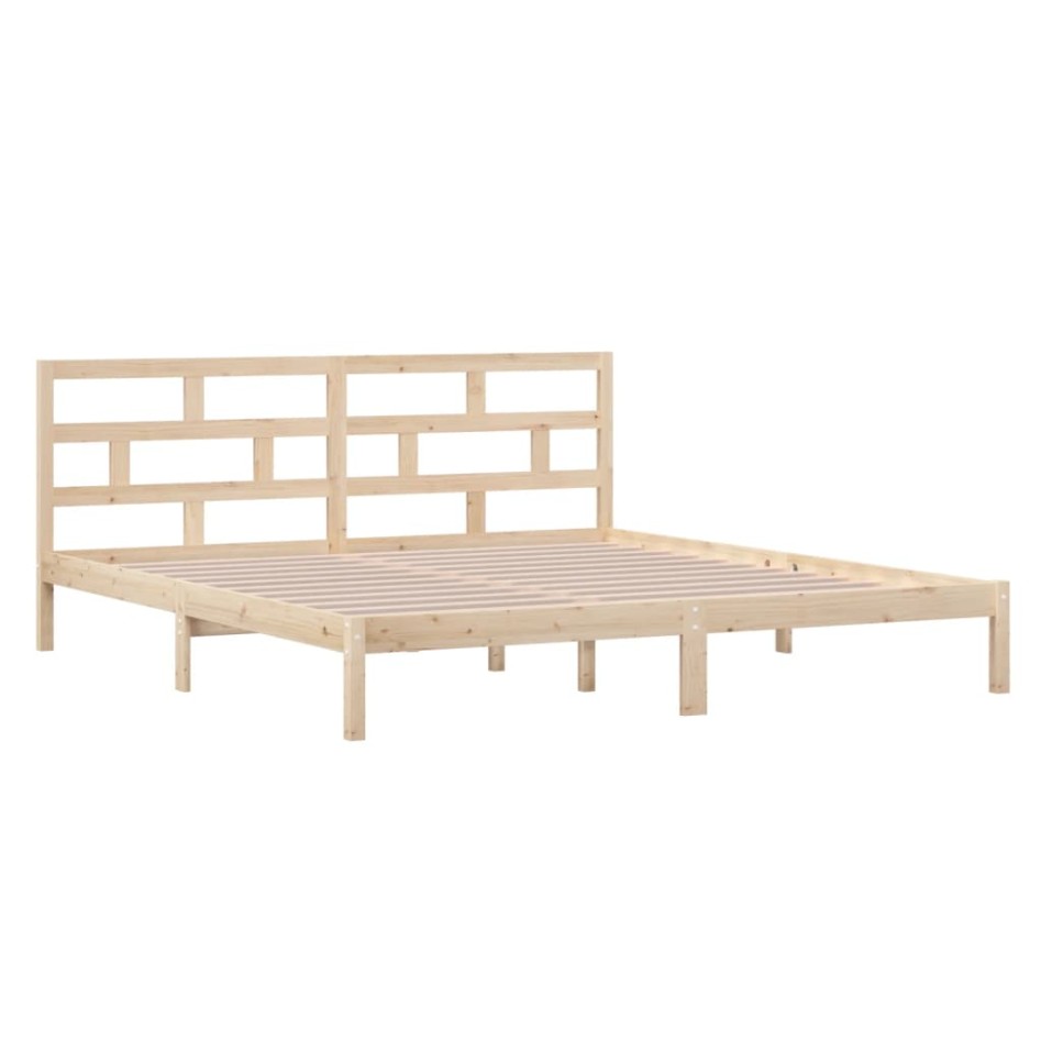 Estructura de cama madera maciza de pino 140x190