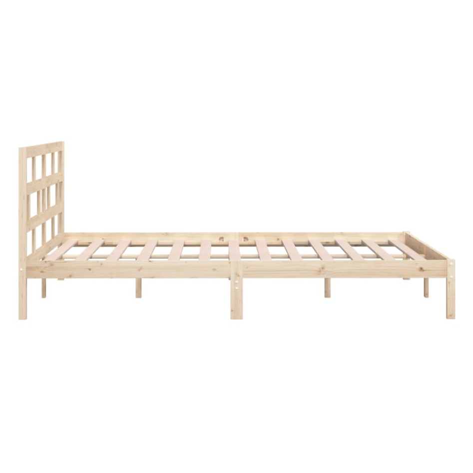 Estructura de cama madera maciza de pino 140x190