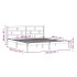 Estructura de cama madera maciza de pino 140x190
