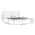 Estructura cama de madera maciza blanca super king 180x200