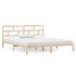 Estructura cama doble pequeña madera maciza 135x190