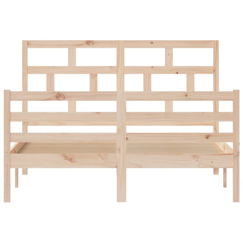 Estructura de cama de madera maciza de pino 140x200