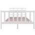 Estructura de cama madera maciza pino blanco 120x190