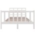 Estructura de cama madera maciza pino blanco 120x190