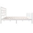 Estructura de cama madera maciza de pino blanco 120x200