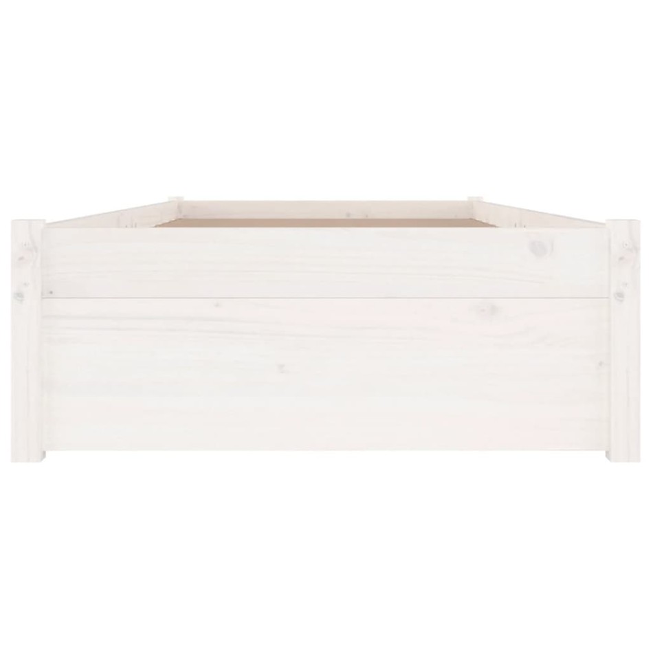 Estructura de cama con cajones blanco 90x200
