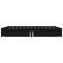 Estructura de cama con cajones doble negro 135x190