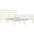 Estructura de cama madera maciza pino blanco 120x190