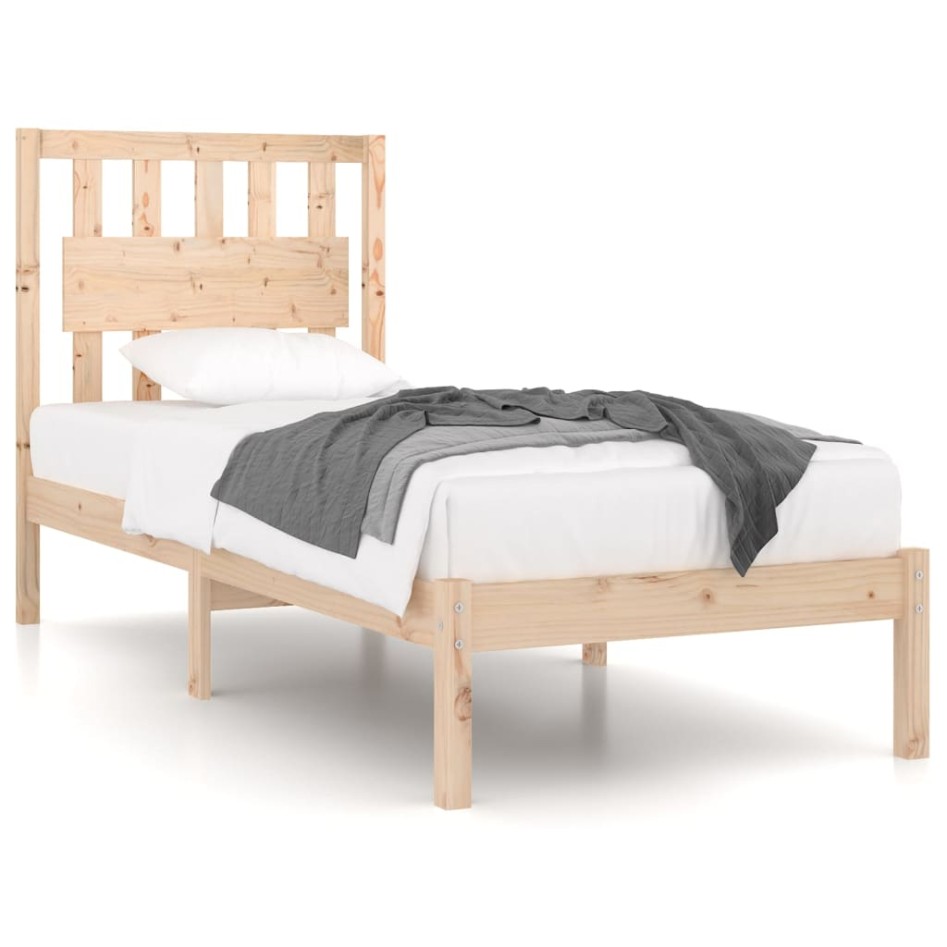Estructura de cama madera maciza de pino 100x200