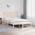 Estructura de cama madera maciza de pino 120x190