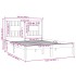 Estructura de cama madera maciza de pino negro 120x200