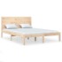 Estructura de cama madera maciza de pino 140x190
