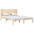 Estructura de cama madera maciza de pino 140x190