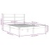 Estructura de cama madera maciza de pino 140x190
